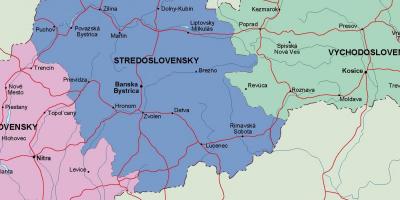 Peta dari Slovakia politik